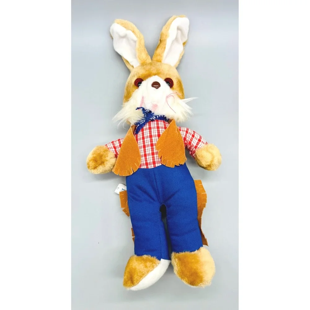 Knickerbocker Cowgirl Cowboy Bunny Rabbit Plush Animals of Distinction 15